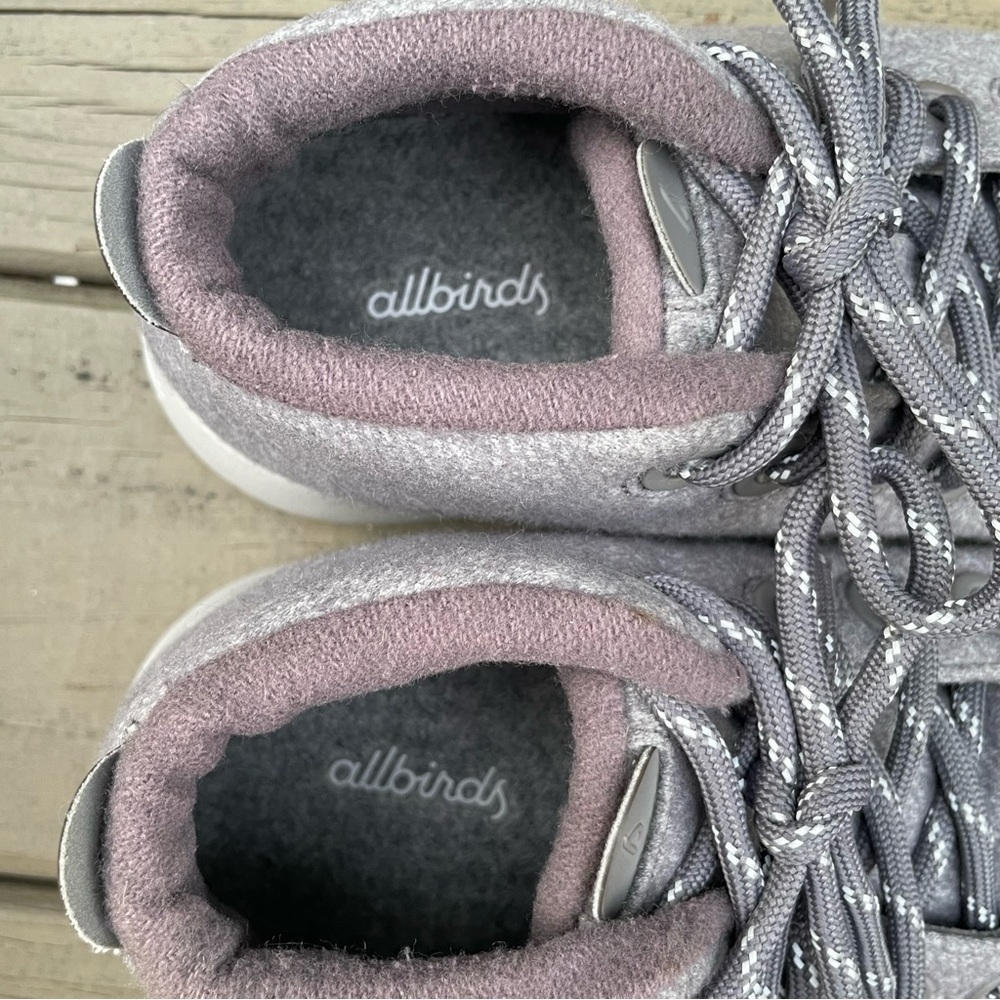 Allbirds Women's Wool Runner-up Mizzles - Medium Grey (Light Grey Sole) size 8 - Picture 13 of 16